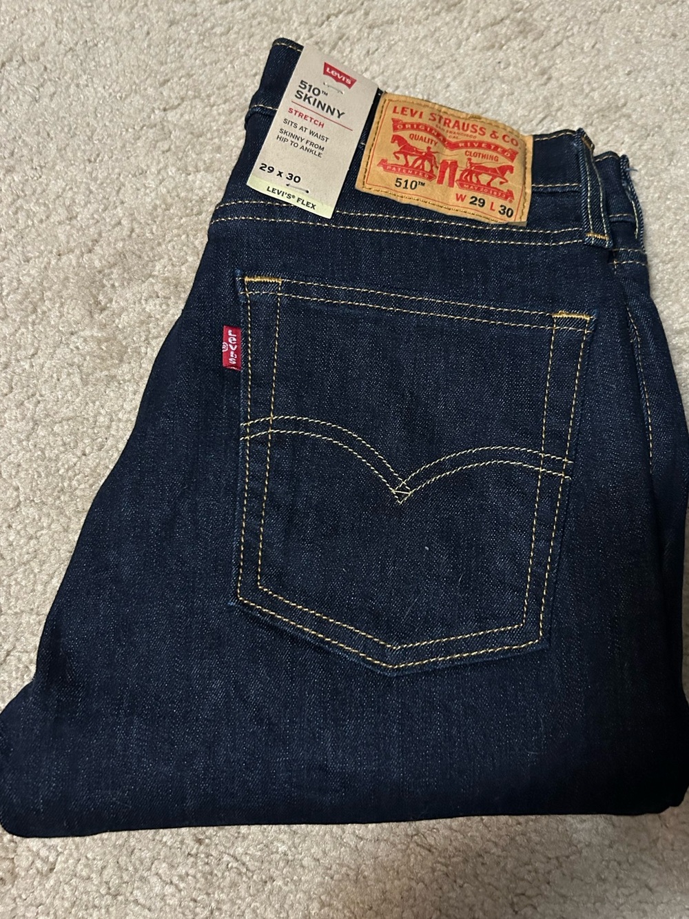 Levis 510 skinny jeans (29x30) NWT